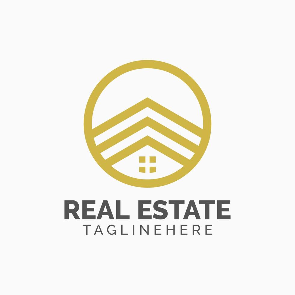 modelo de design de logotipo imobiliário vetor