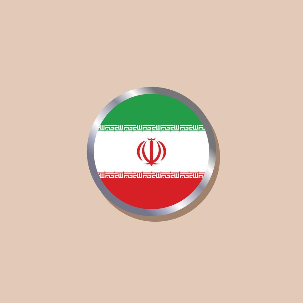 ilustração do modelo de bandeira do irã vetor