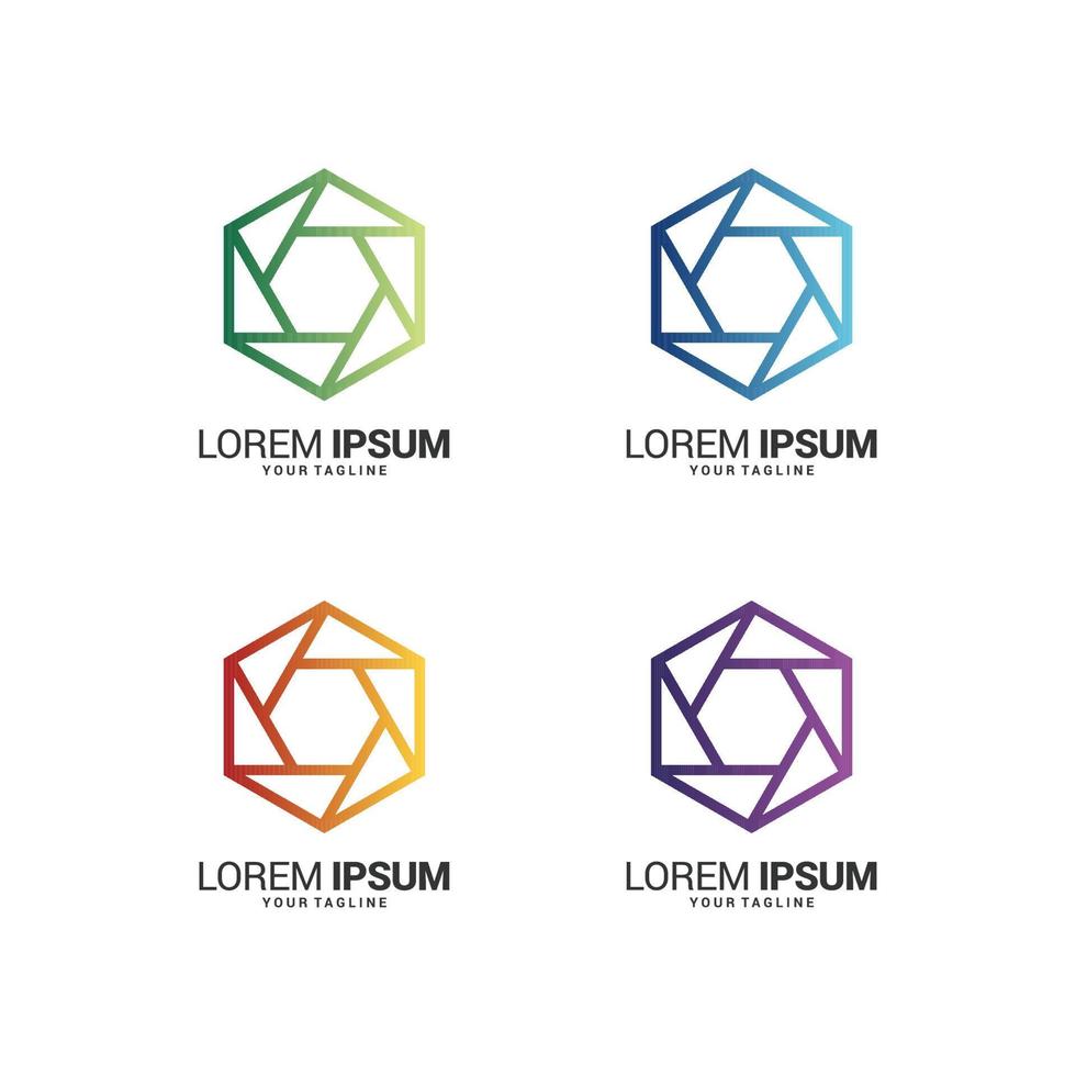 modelo de design de logotipo moderno vetor