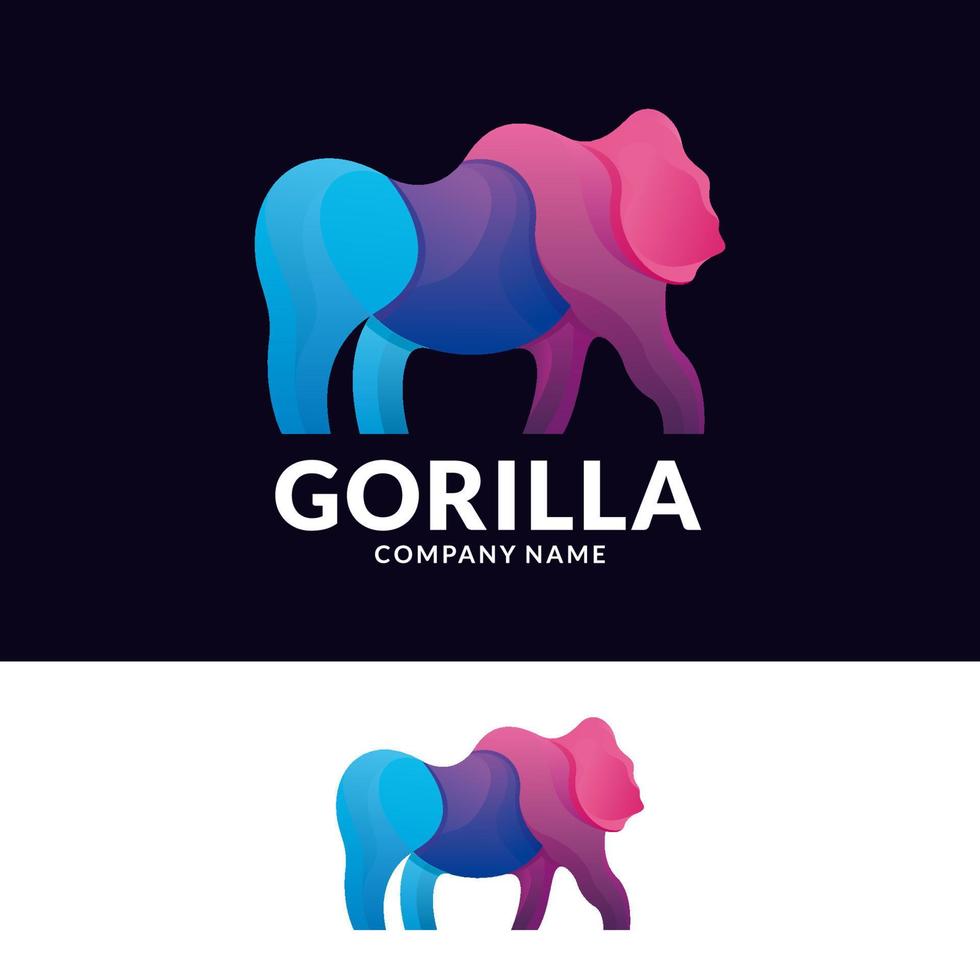 modelo de design de logotipo animal moderno vetor