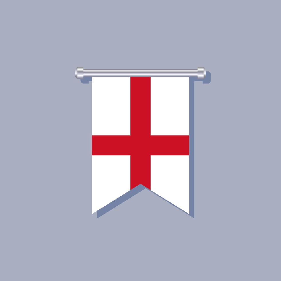 ilustração do modelo de bandeira da inglaterra vetor