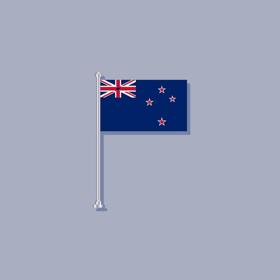 ilustração do modelo de bandeira da nova zelândia vetor