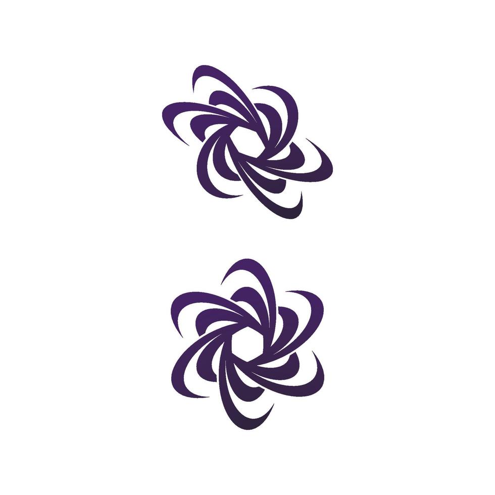 design de ícone de logotipo de rotação de vórtice abstrato vetor