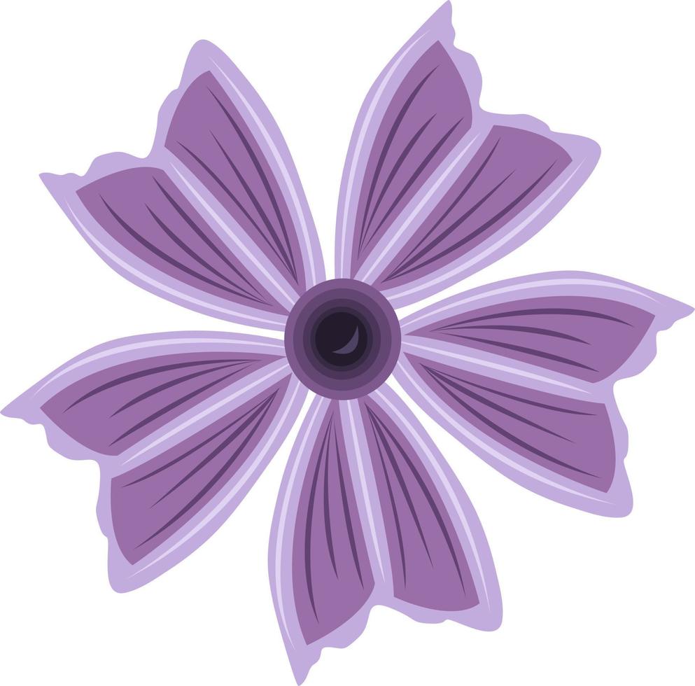 ilustração vetorial de flor malva para design gráfico e elemento decorativo vetor