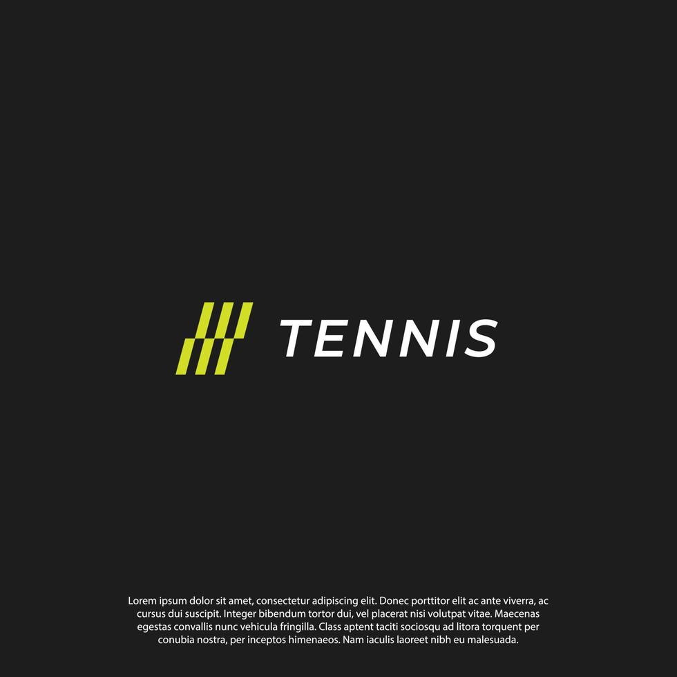 modelo de vetor de logotipo de tênis esporte abstrato