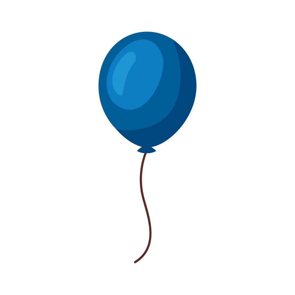 balão de hélio azul vetor