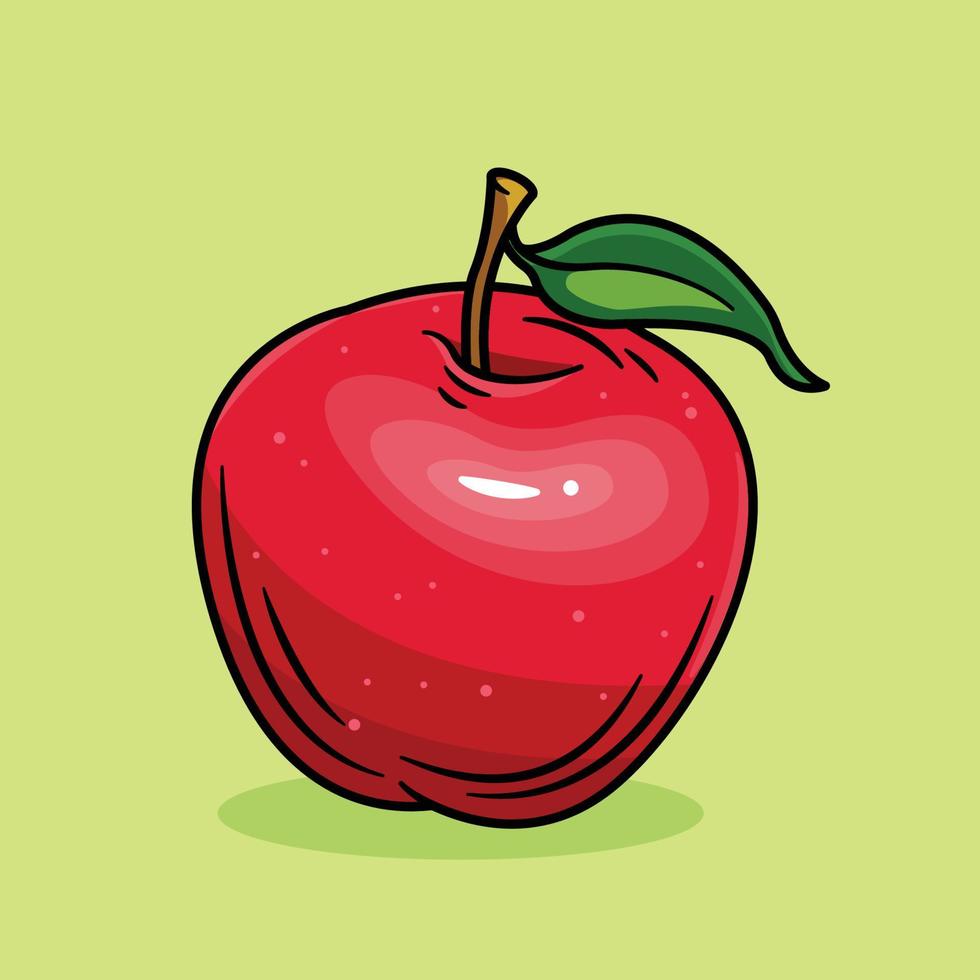 ilustração de uma maçã vetor