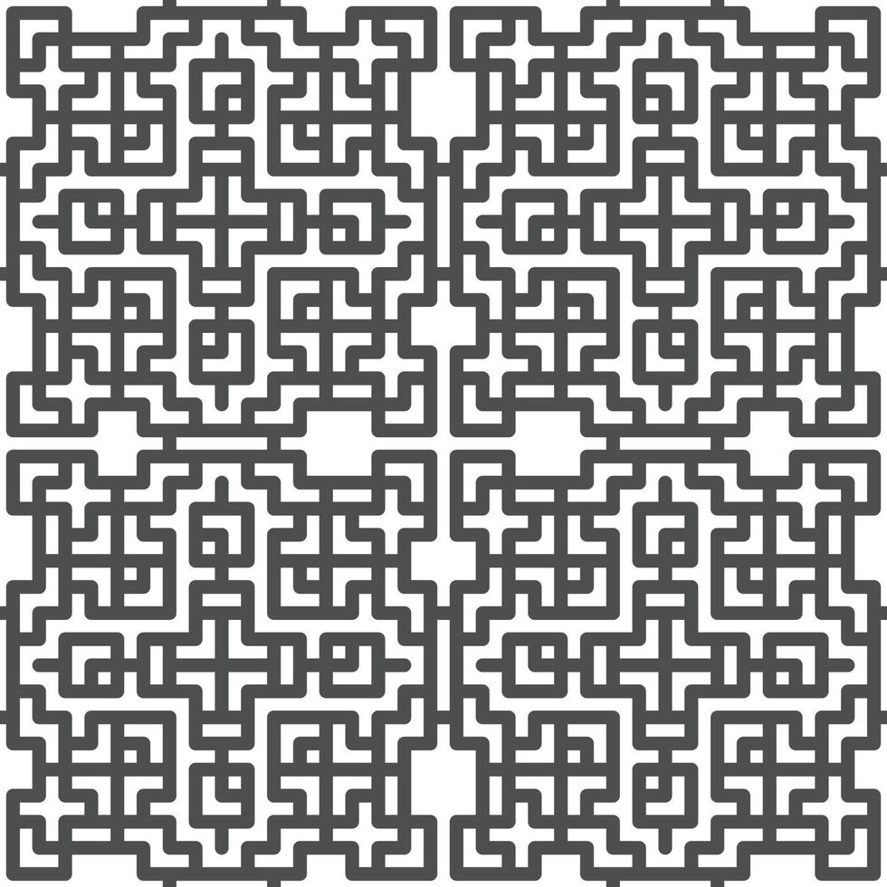 padrão de linhas de forma geométrica sem costura abstrata vetor