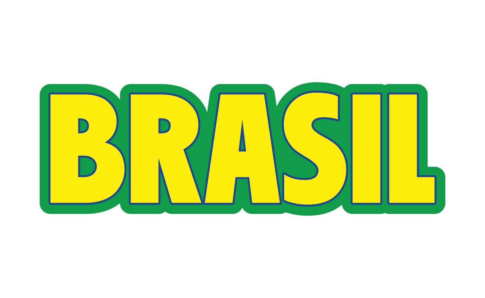 projeto de bandeira do brasil. cores brasileiras com elementos de bandeira. vetor