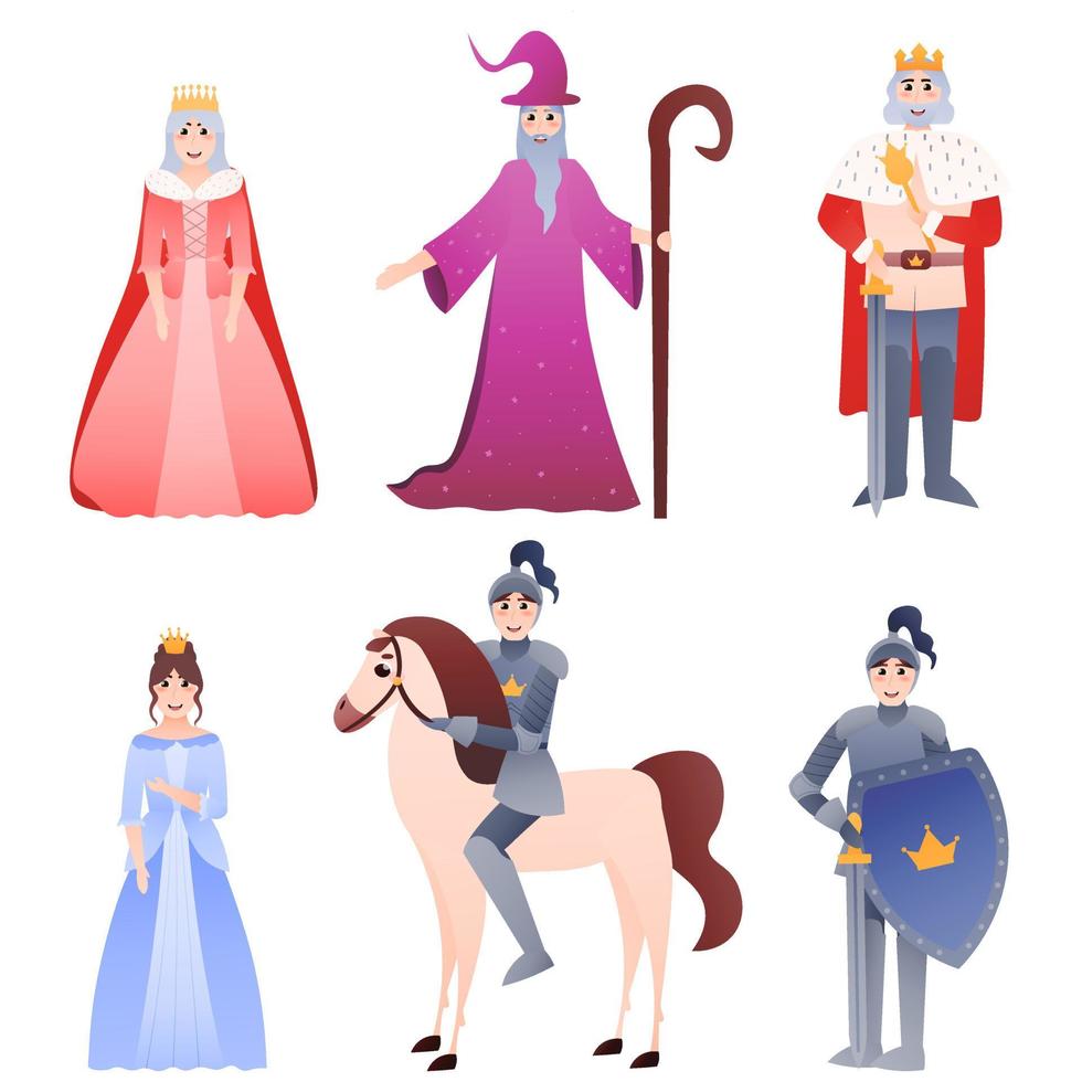 Ilustração de personagem medieval de fantasia