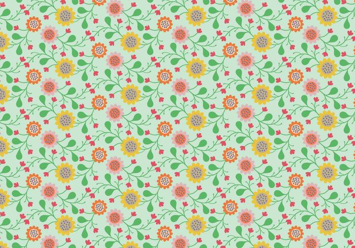 Padrão floral Pastel vetor