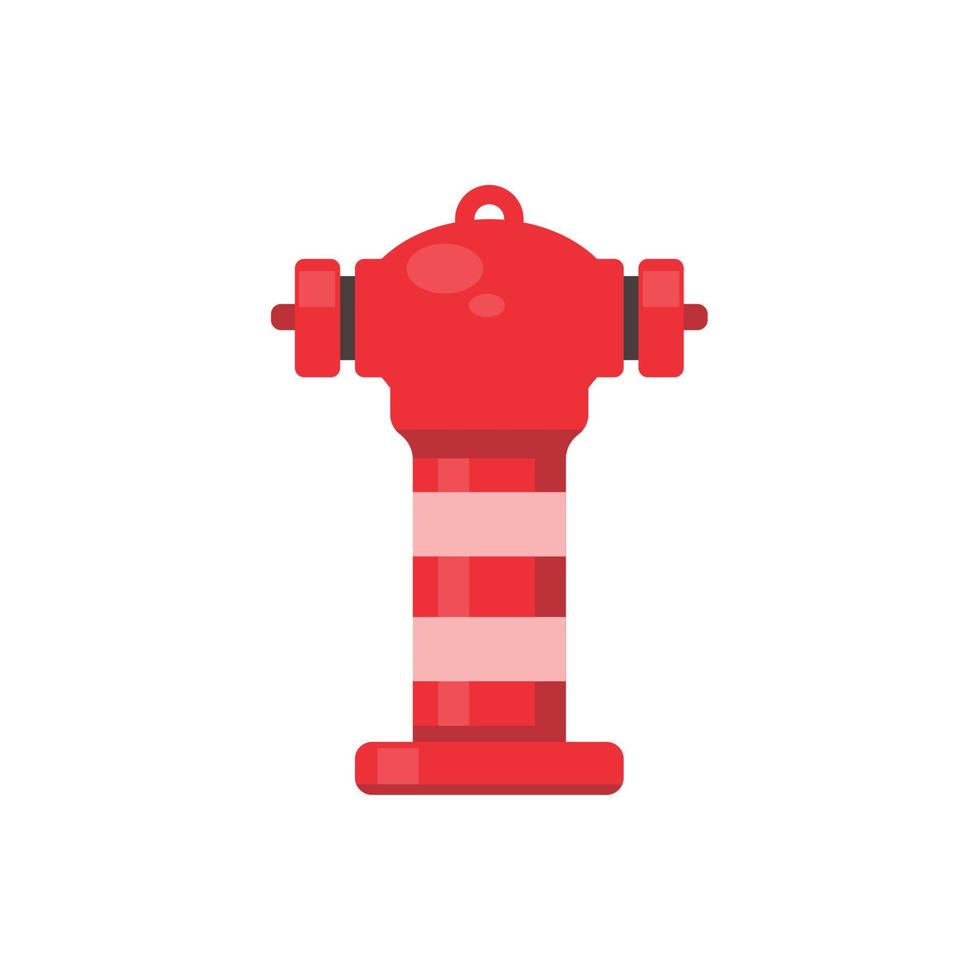 ícone de mangueira de incêndio. canos de água vermelha são usados para extinguir incêndios. vetor