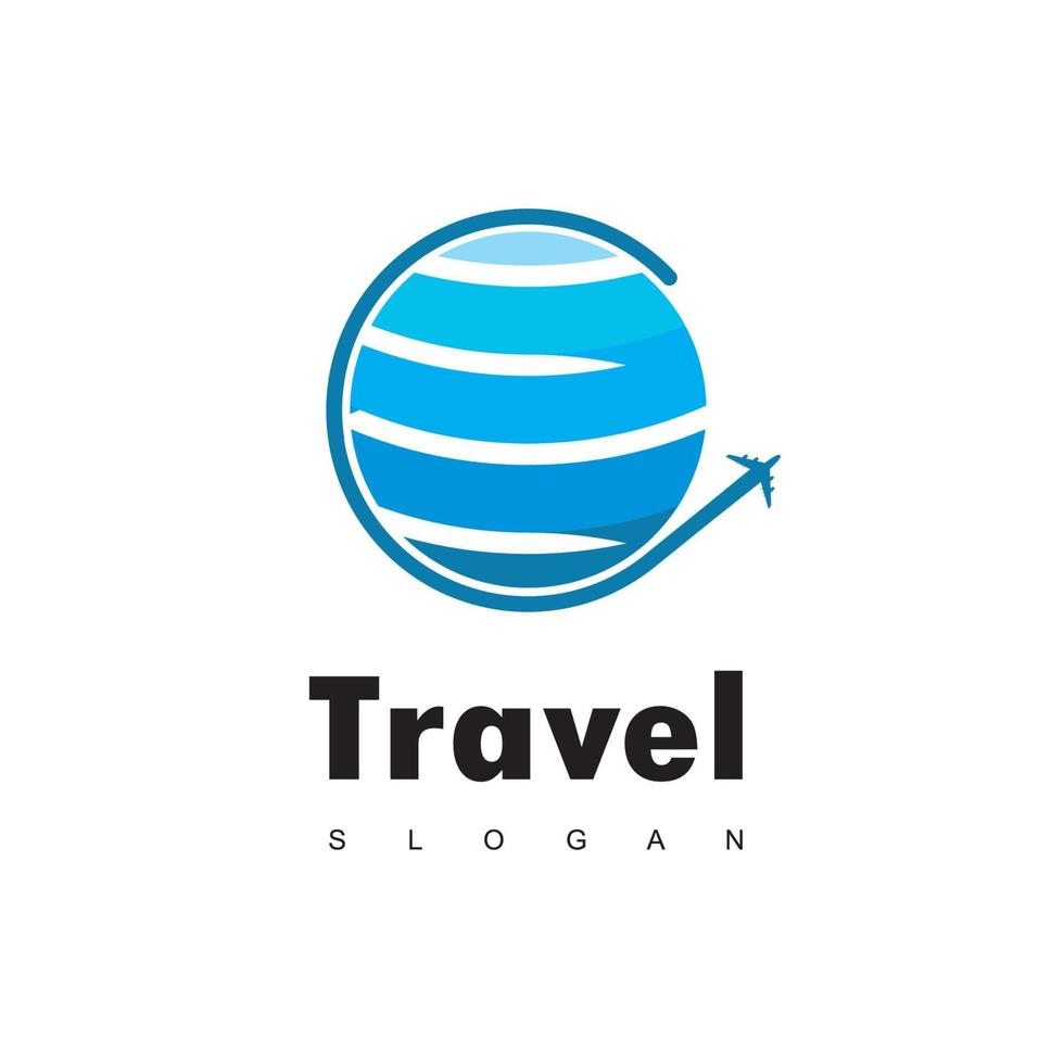 modelo de design de logotipo toue e viagem vetor