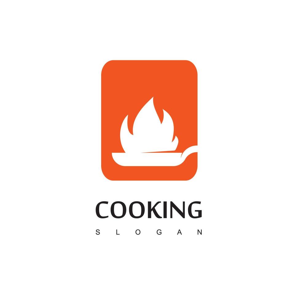 modelo de design de logotipo de cozinha vetor
