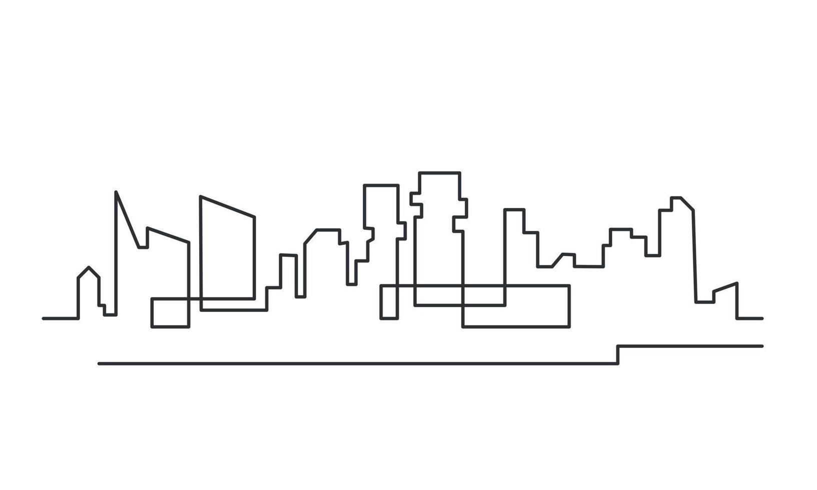 cidade de arranha-céus árabe do esquema lusail. viajar para a silhueta do catar. esboço de paisagem urbana. ilustração vetorial vetor