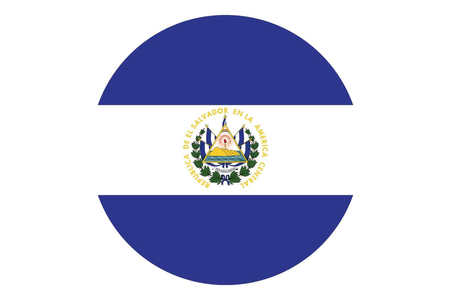 vetor de bandeira de círculo de el salvador