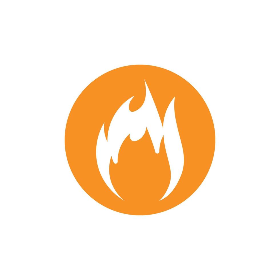 ilustração de ícone de vetor de logotipo de fogo