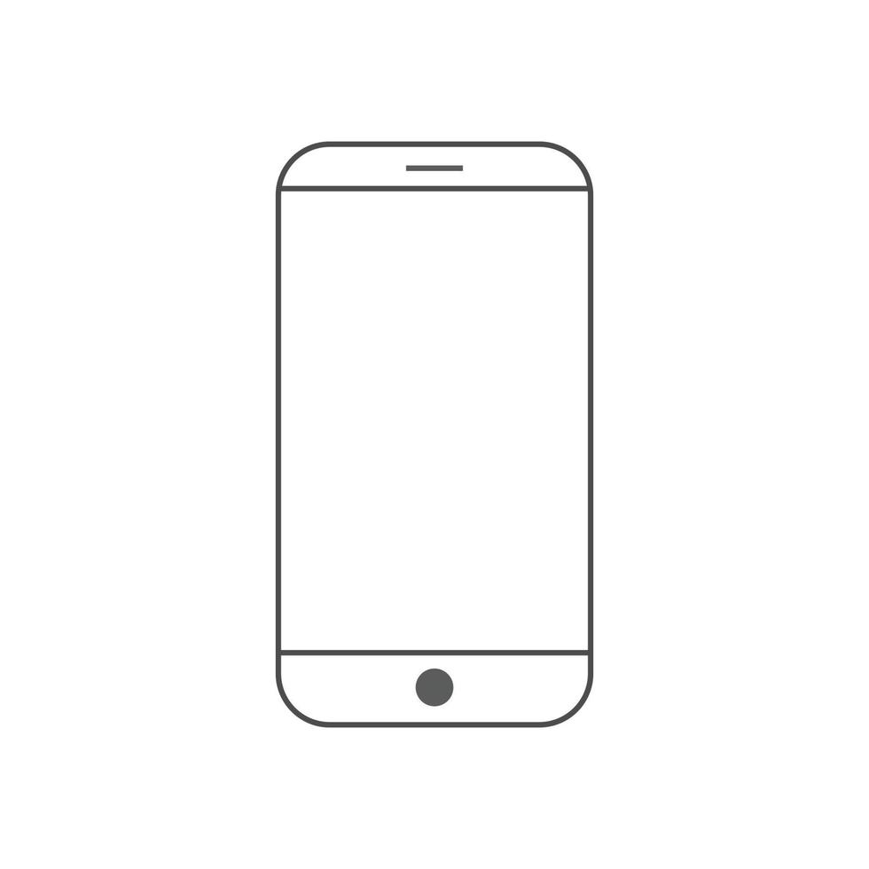 móvel, ícones de smartphone. ilustração vetorial de sinal de telefone ou celular vetor