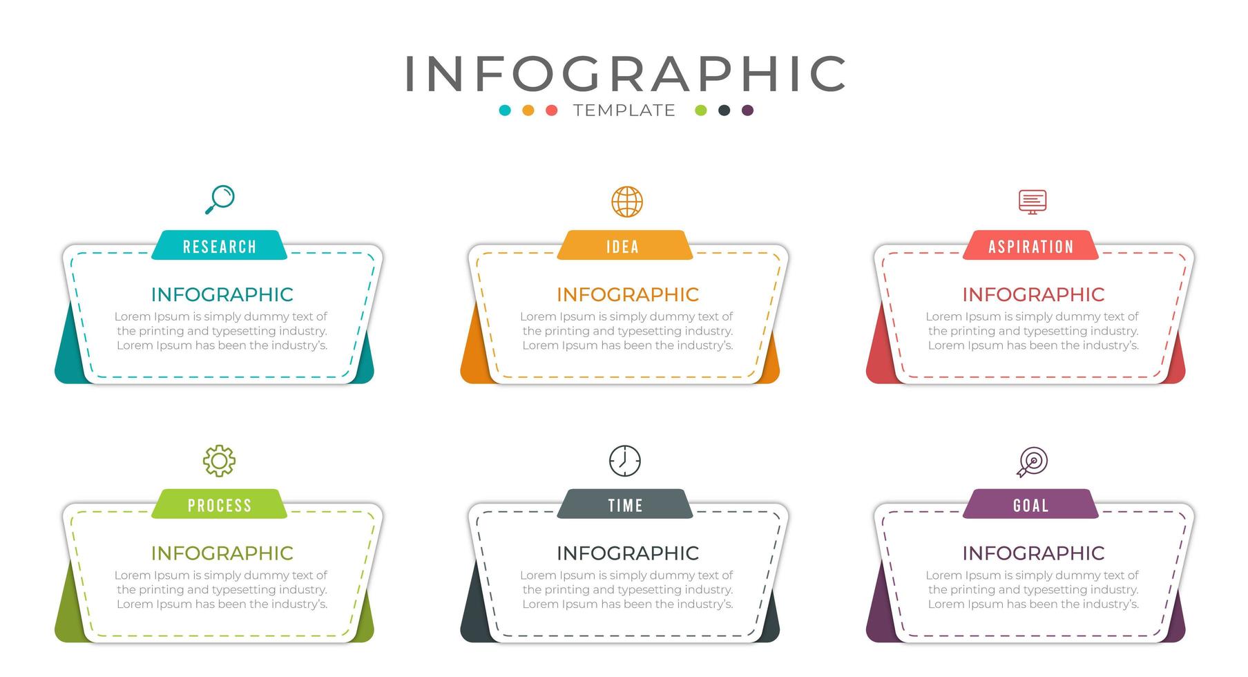 modelo de fluxo de trabalho de infográfico de negócios vetor