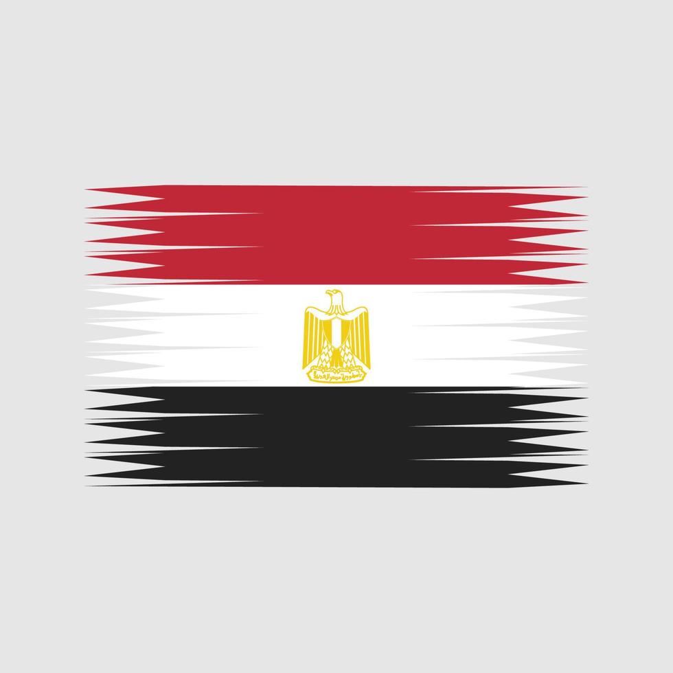 vetor de bandeira do Egito. bandeira nacional