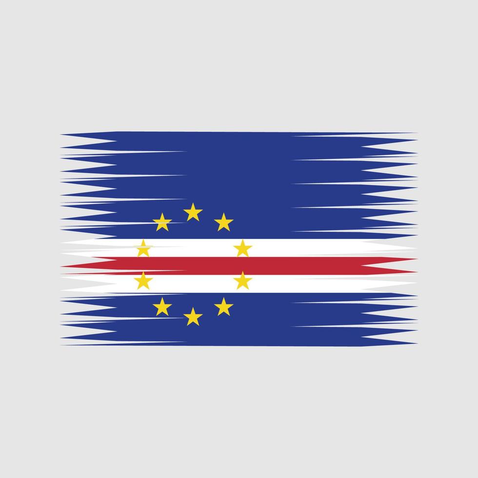 vetor de bandeira de cabo verde. bandeira nacional