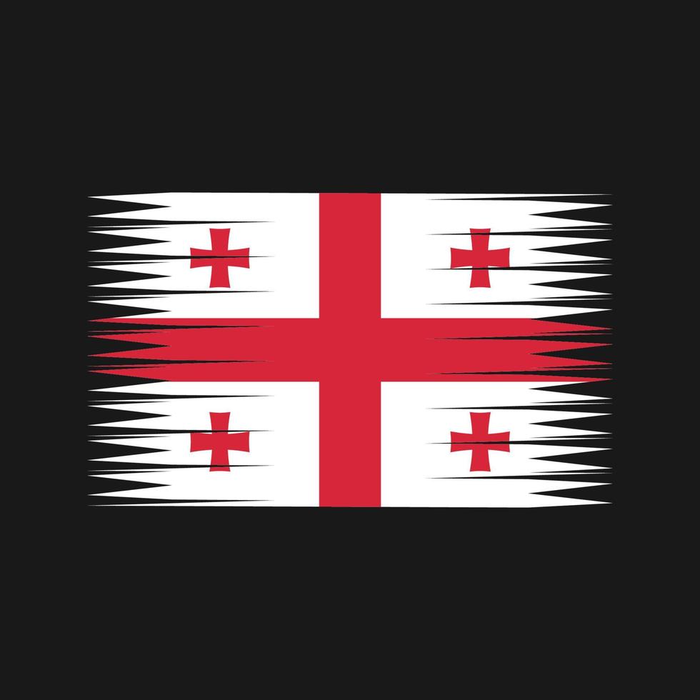 vetor de bandeira da Geórgia. bandeira nacional