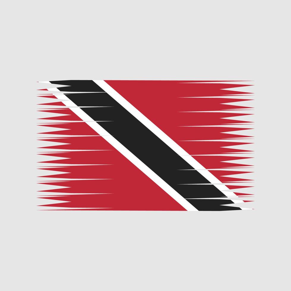 vetor de bandeira de trinidad e tobago. bandeira nacional