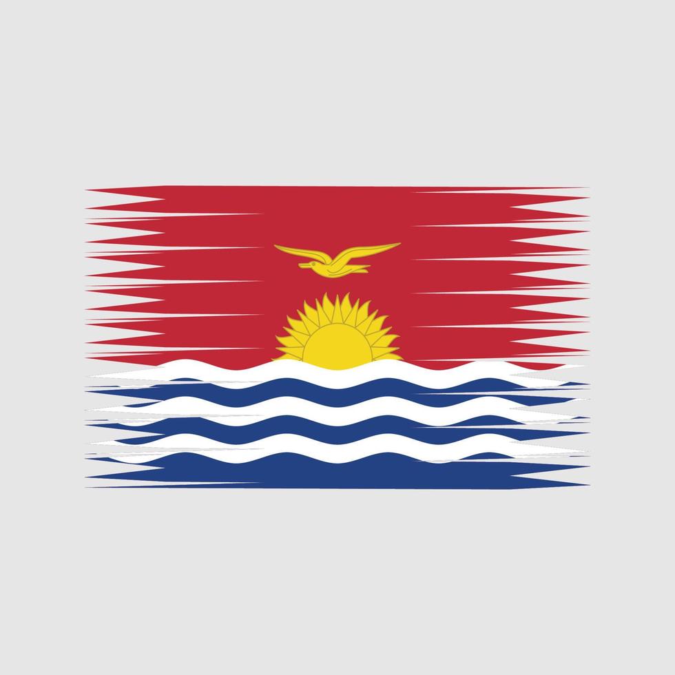 vetor de bandeira de kiribati. bandeira nacional