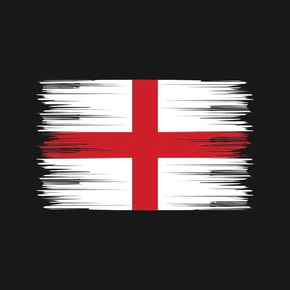 escova de bandeira da inglaterra. bandeira nacional vetor