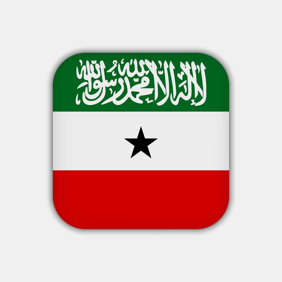 bandeira da somalilândia, cores oficiais. ilustração vetorial. vetor
