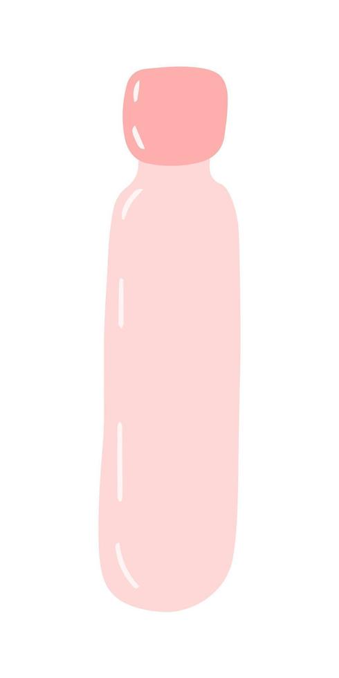 ilustração vetorial doodle garrafa de vidro. garrafa ecológica desenhada à mão para clipart de água vetor
