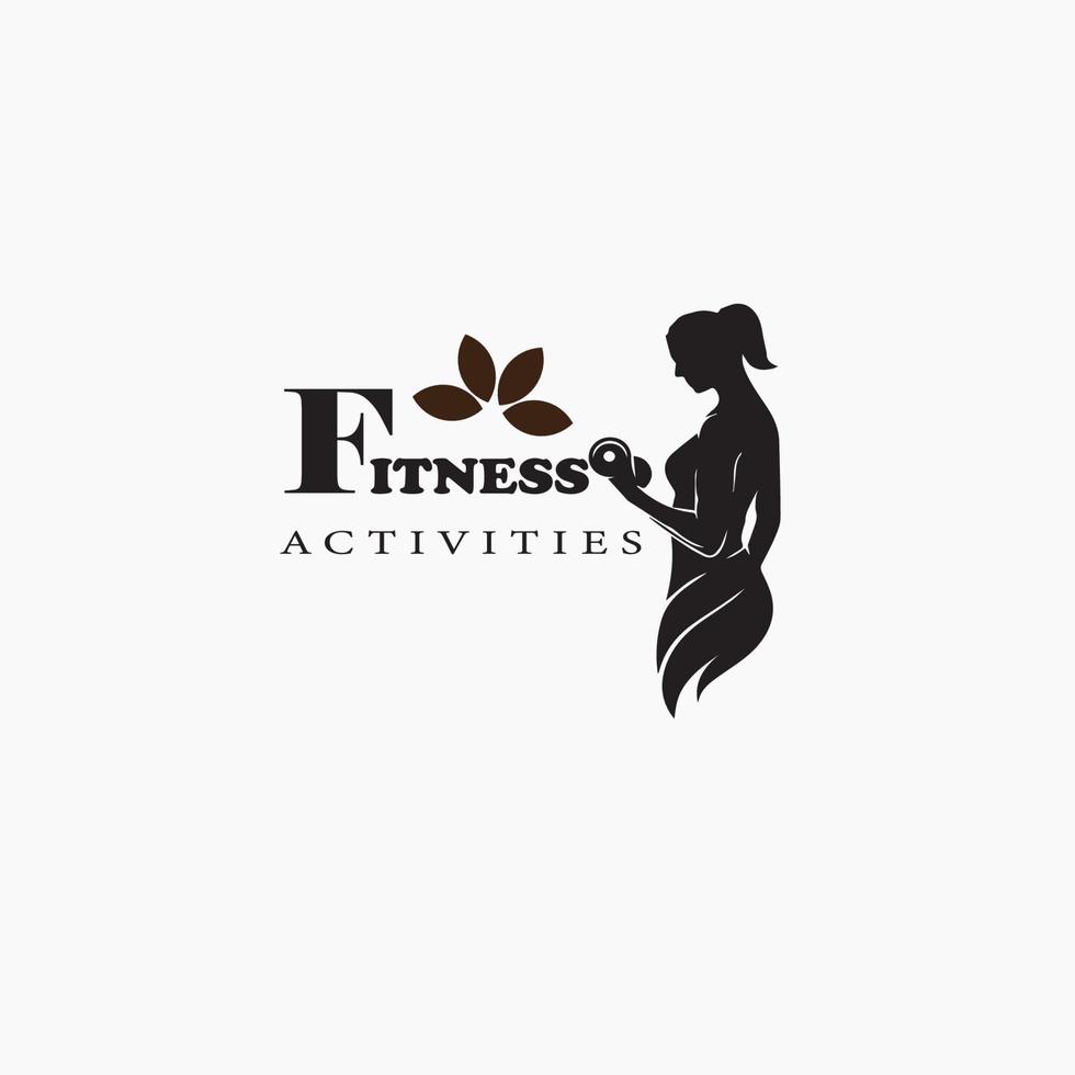 design de logotipo do clube de fitness vetor