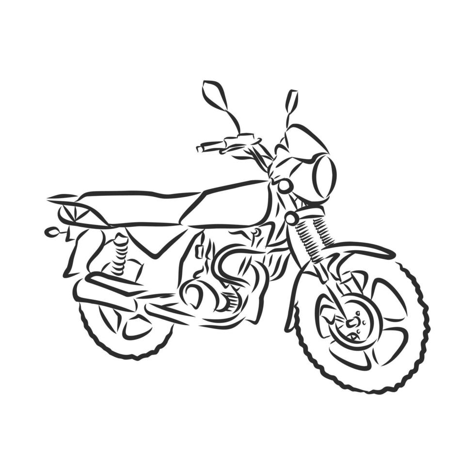 desenho vetorial de motocicleta vetor