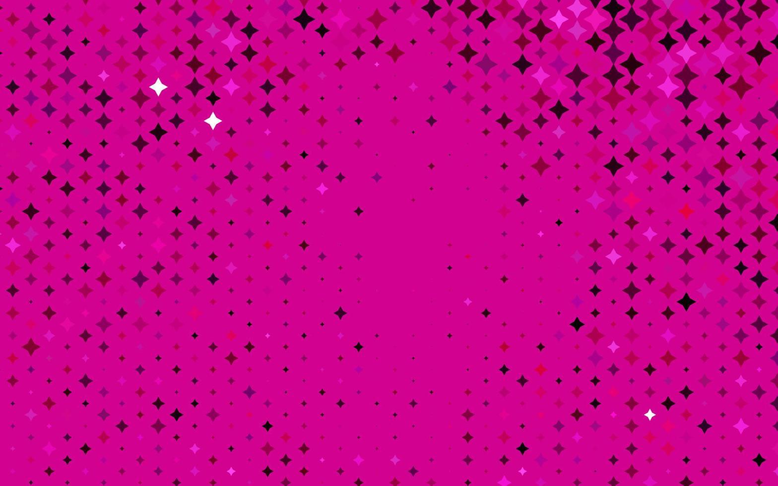 fundo vector rosa claro com estrelas coloridas.