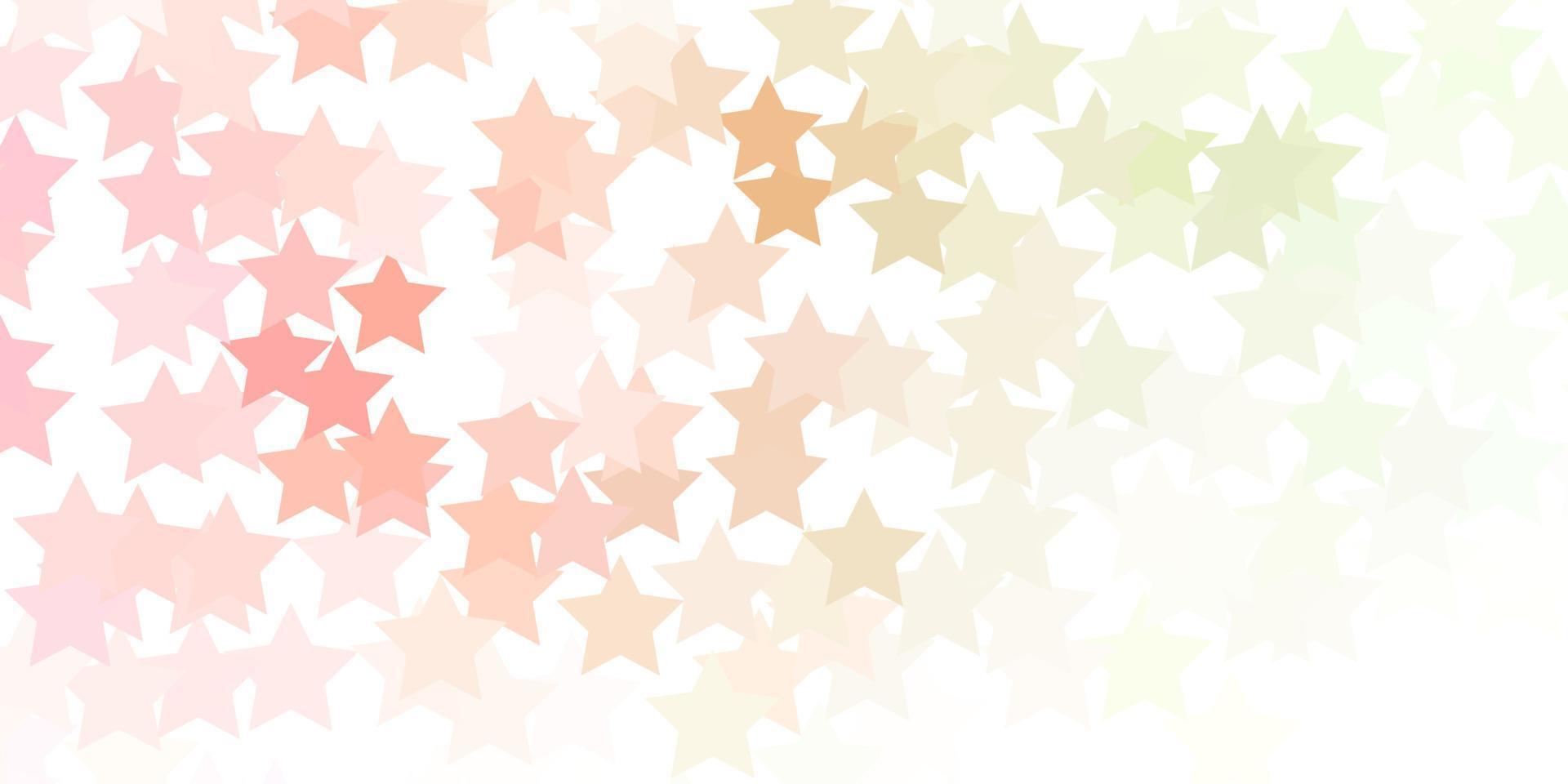 fundo vector rosa claro, verde com estrelas coloridas.