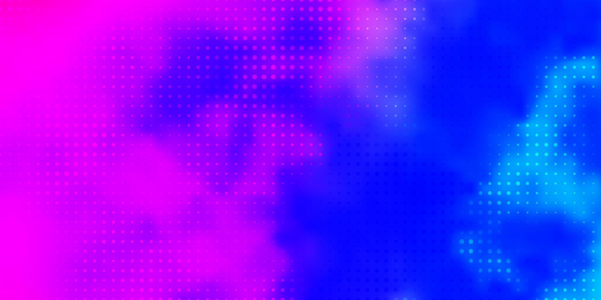 pano de fundo rosa claro, azul vector com pontos.