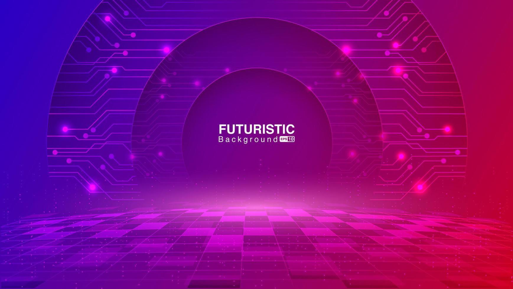 fundo abstrato de tecnologia. conceito de fundo futurista. vetor eps 10