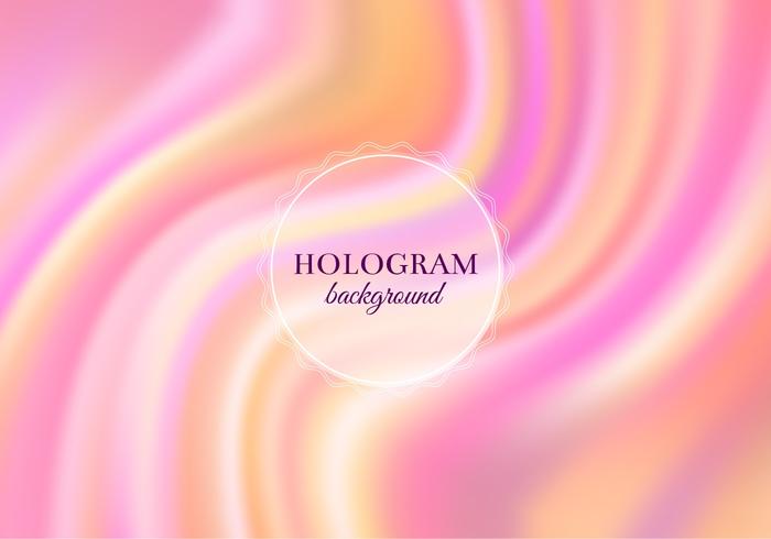 Fundo de holograma quente vetor livre