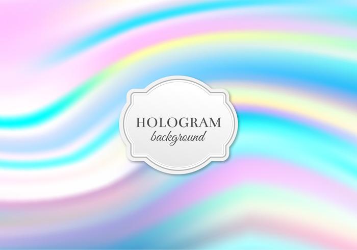 Fundo livre do holograma pastel do vetor