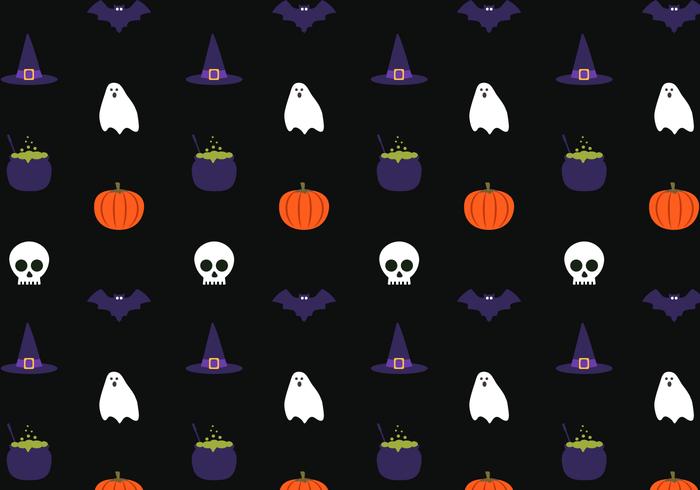 Vector padrão do padrão de Halloween