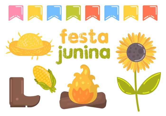 Ilustração vetorial de Festa Junina vetor