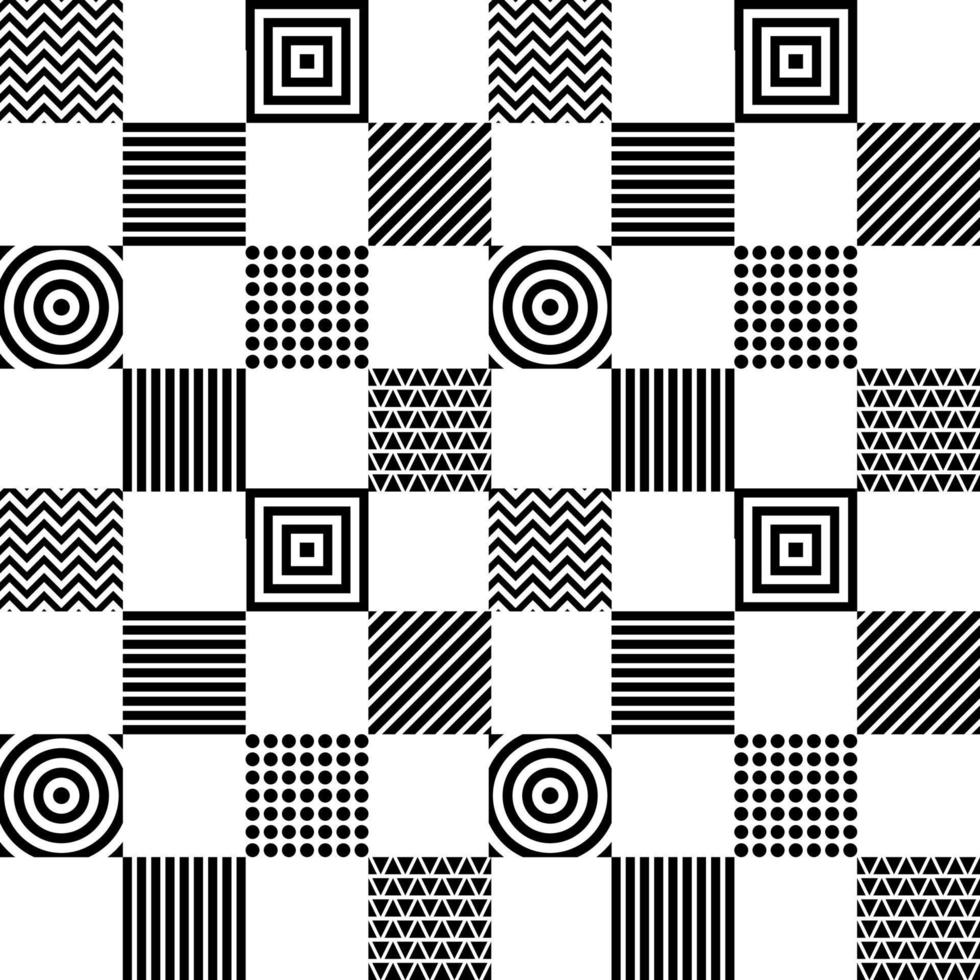 tabuleiro de xadrez vetor sem costura textura elegante moderna. repetindo o design gráfico simples geométrico