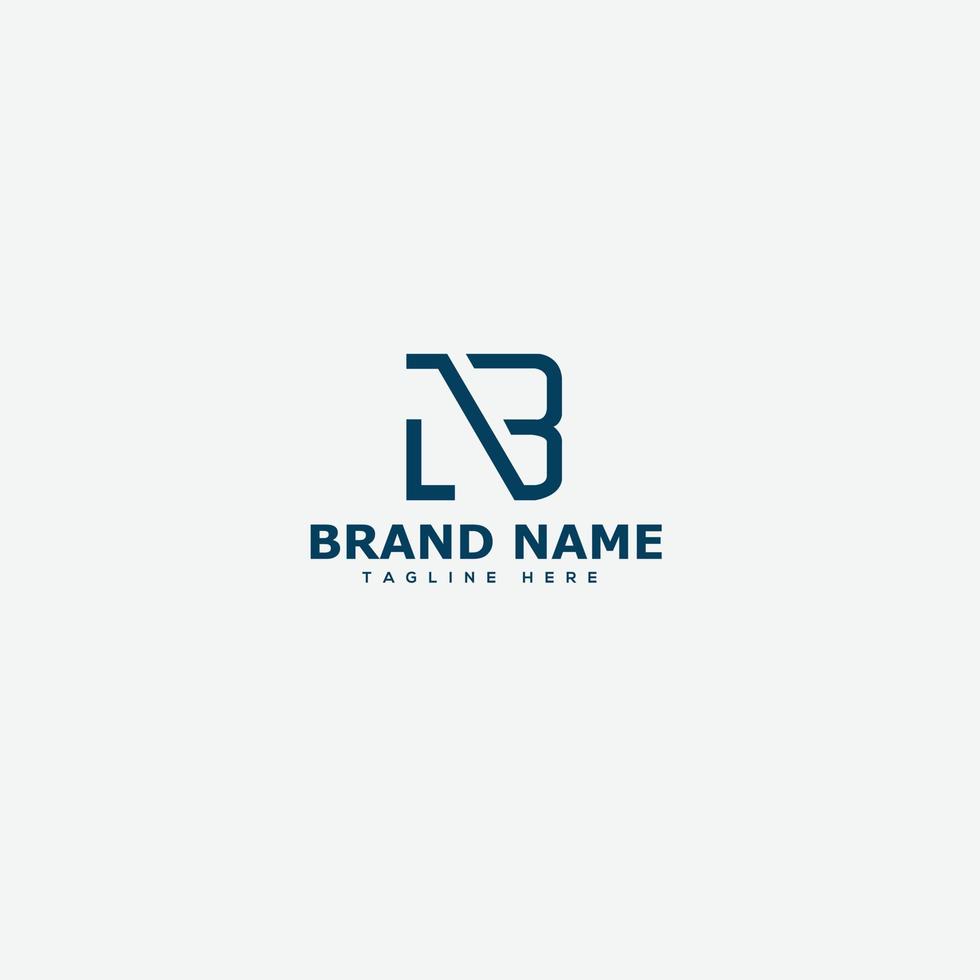 elemento de branding gráfico de vetor de modelo de design de logotipo nb.