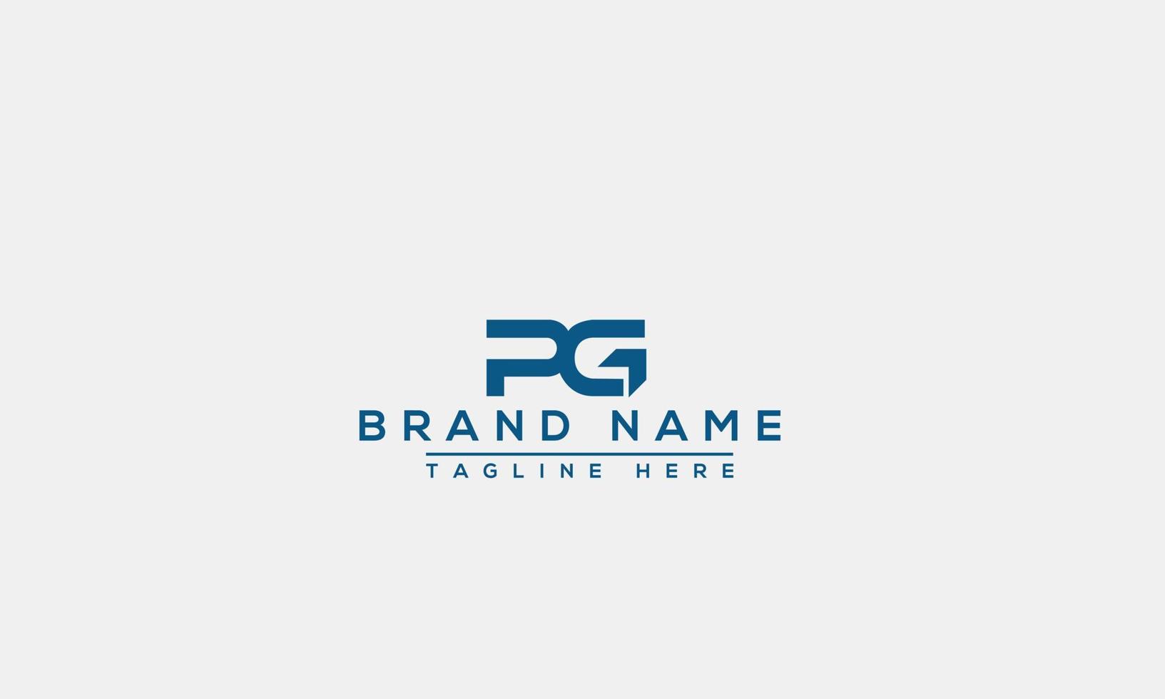 elemento de branding gráfico de vetor de modelo de design de logotipo pg.