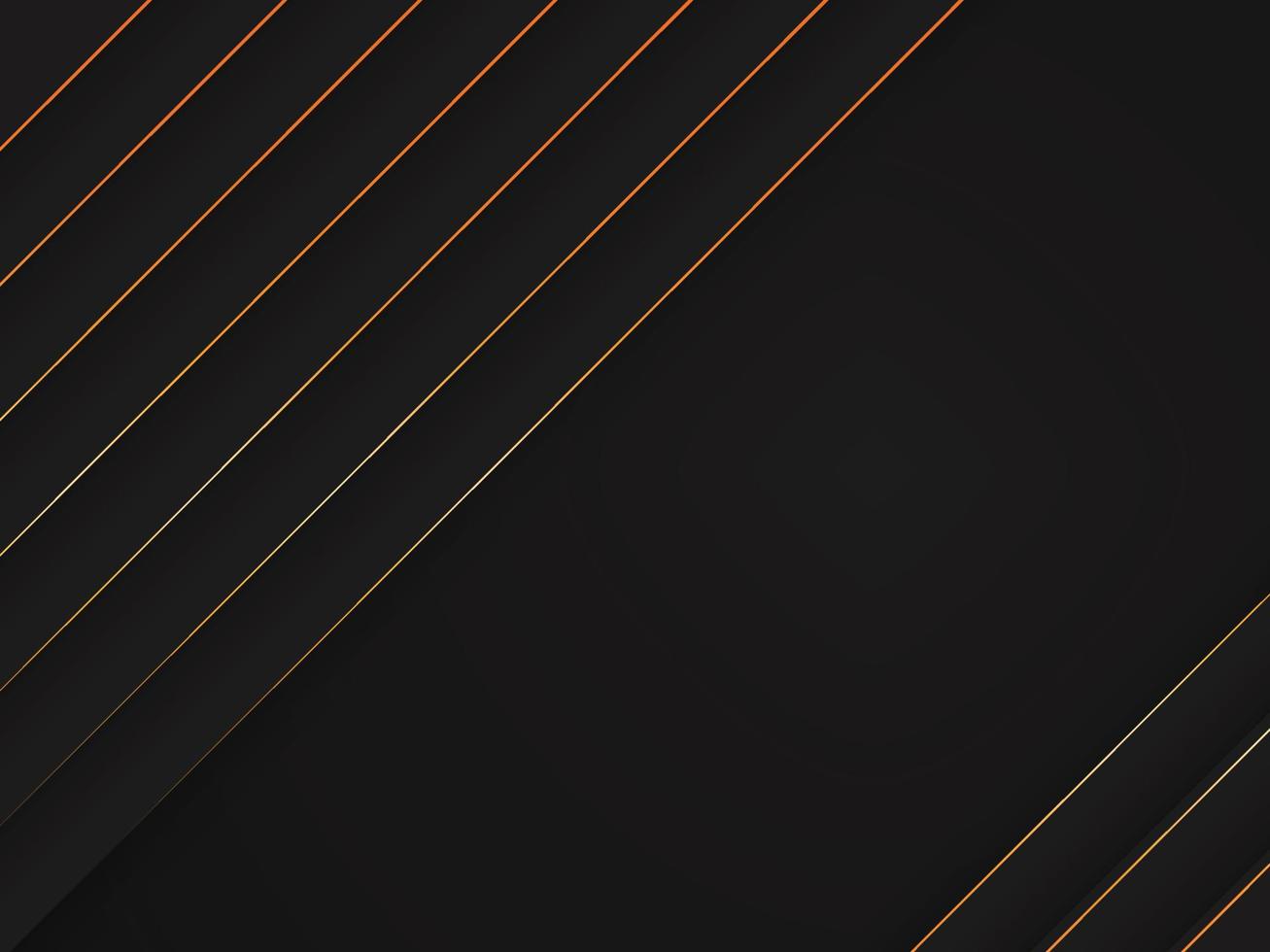 abstrato lindo geométrico preto com fundo dourado vetor