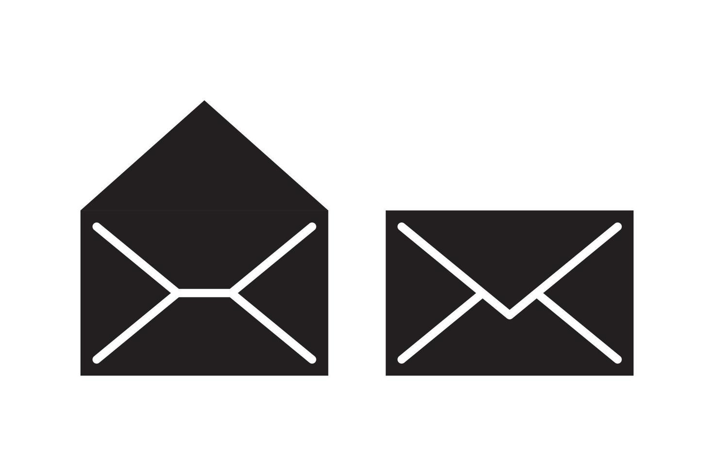 sinal de vetor de ícone de correio. símbolo de envelope de carta. mensagem enviada para ilustração de endereço.