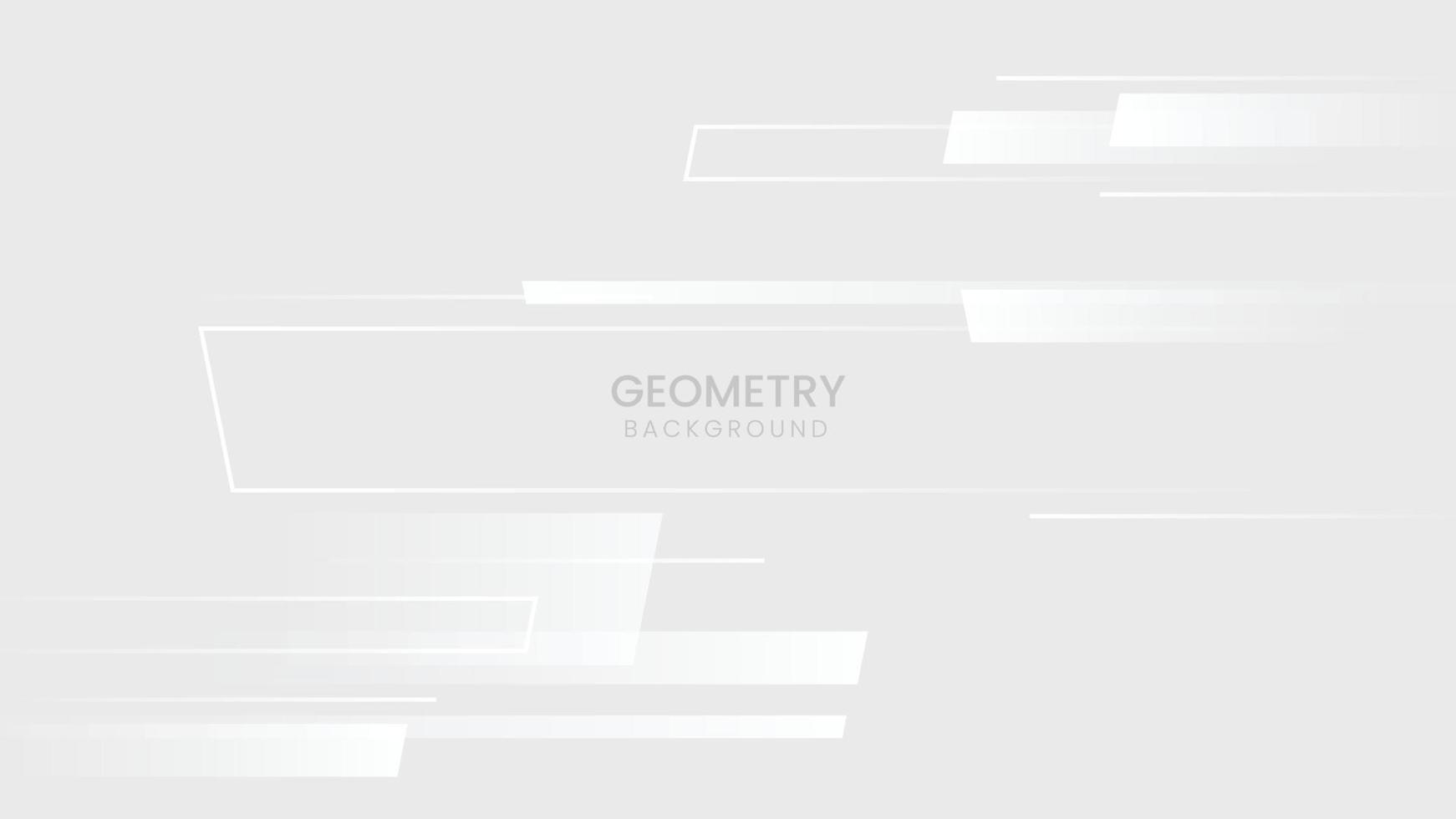 abstrato geométrico branco e cinza com efeito de luz. design de tecnologia com design de movimento de alta velocidade. ilustração vetorial vetor