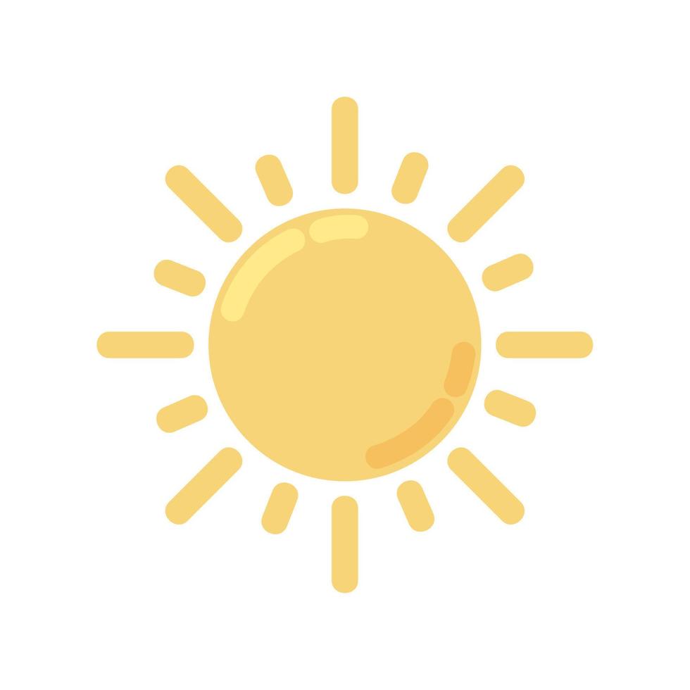 ícone de desenho animado do sol vetor