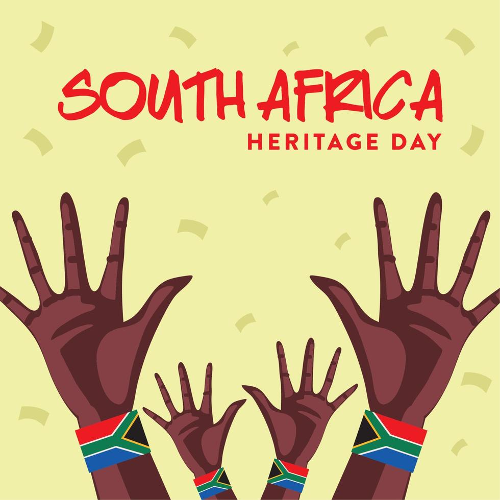 cartaz de áfrica do dia do patrimônio feliz vetor
