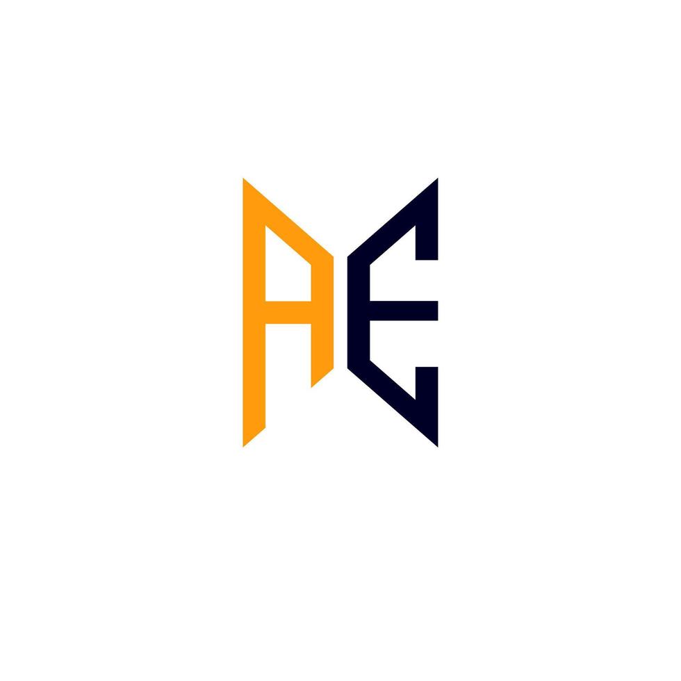 ae letter logo design criativo com gráfico vetorial, ae logotipo simples e moderno. vetor